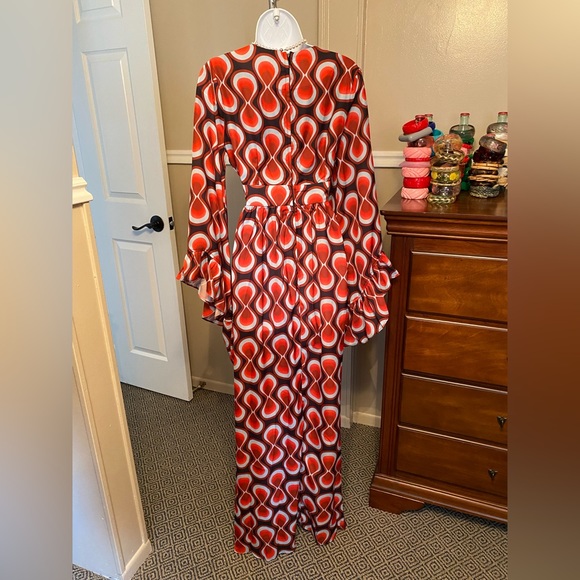 NWT ~ UNIQUE VINTAGE MOD MAXI DRESS ~ GROOVY MAN! - Picture 3 of 7